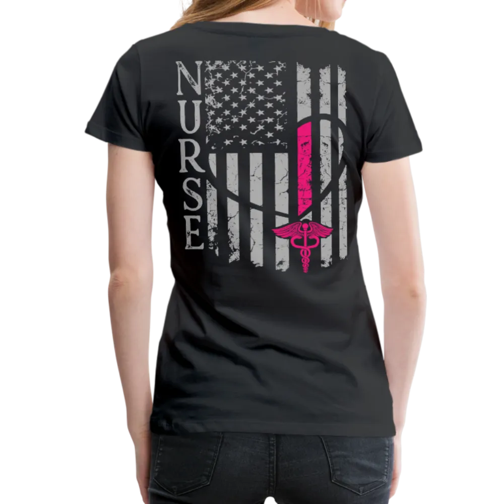 Nurse Flag Women’s Premium T-Shirt (CK1312)