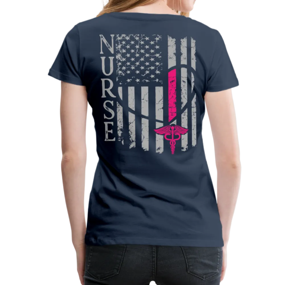 Nurse Flag Women’s Premium T-Shirt (CK1312)