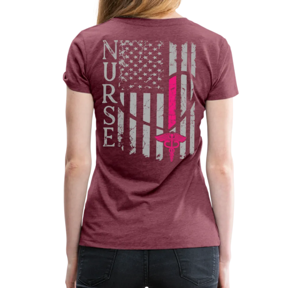 Nurse Flag Women’s Premium T-Shirt (CK1312)