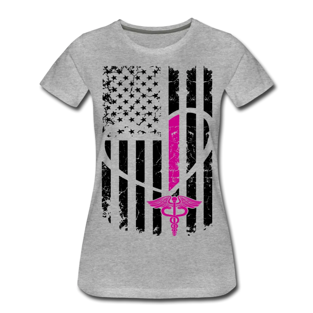 Nurse Flag Women’s Premium T-Shirt (CK1393)