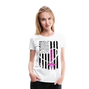 Nurse Flag Women’s Premium T-Shirt (CK1393)