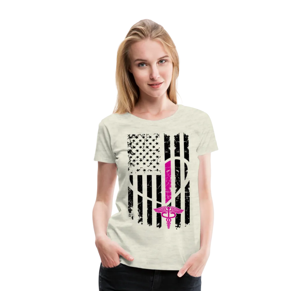 Nurse Flag Women’s Premium T-Shirt (CK1393)