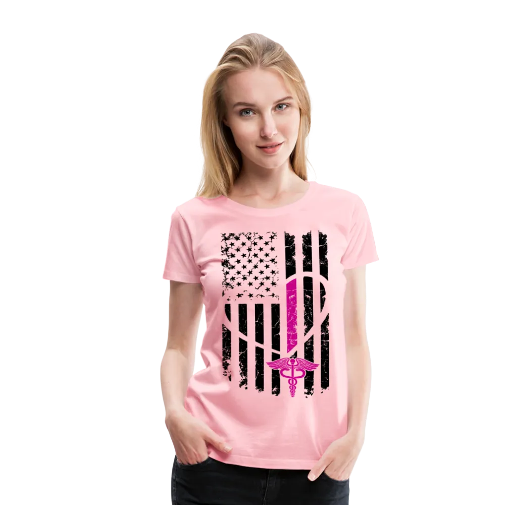 Nurse Flag Women’s Premium T-Shirt (CK1393)