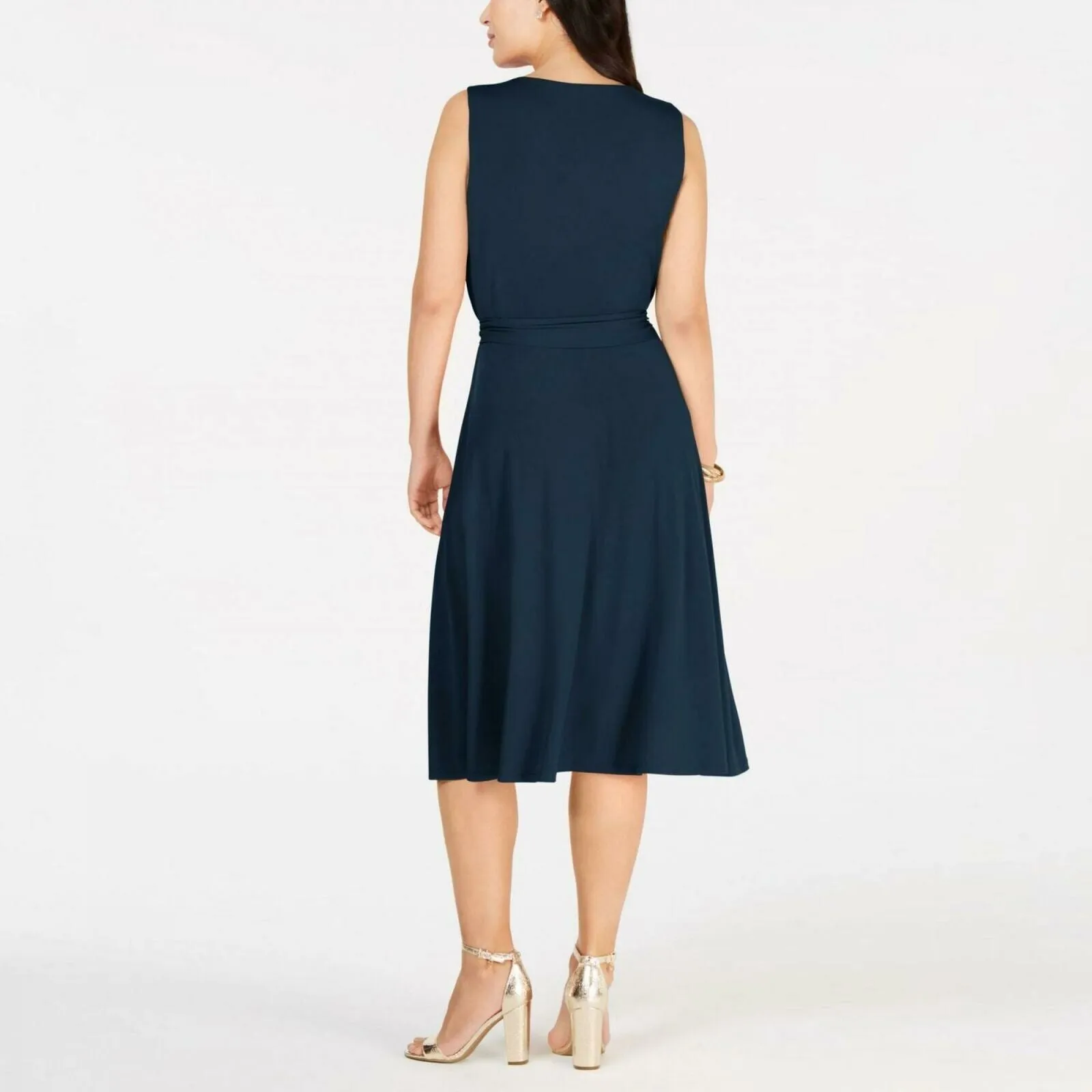 NWT Charter Club Women's Tie Waist Midi Dress