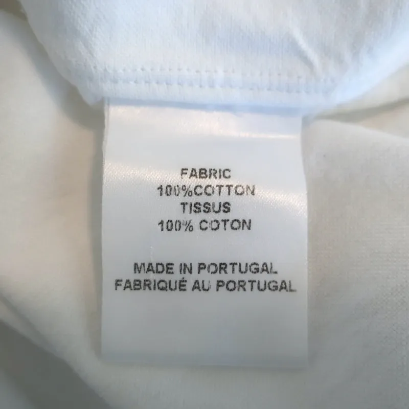Officine Generale Benoit Raw Edge Button Down Shirt White Cotton Size Small