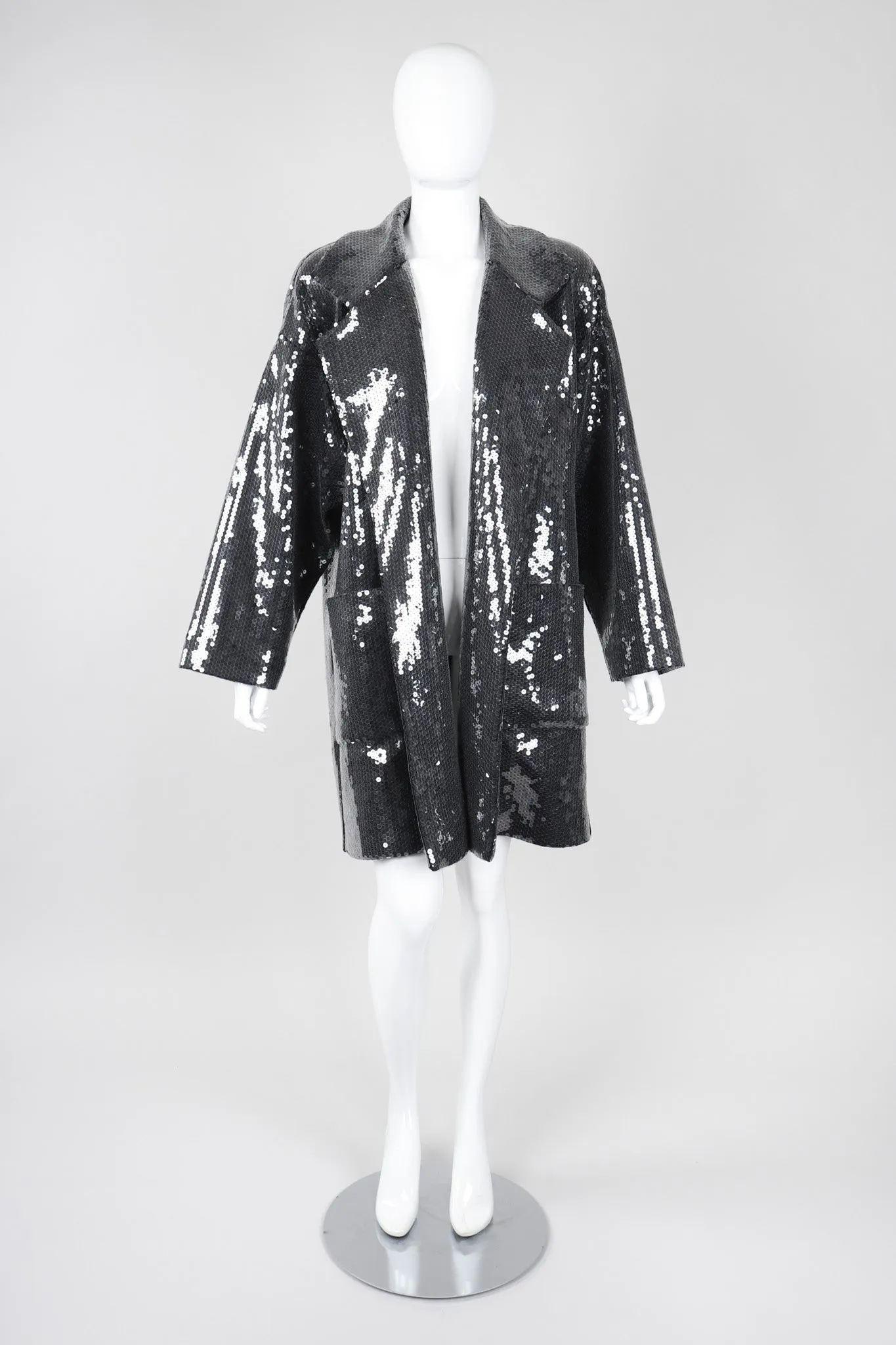 Oversized Sequin Coat