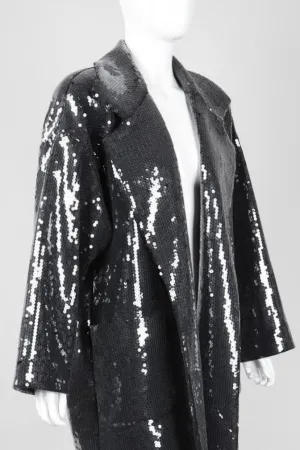 Oversized Sequin Coat