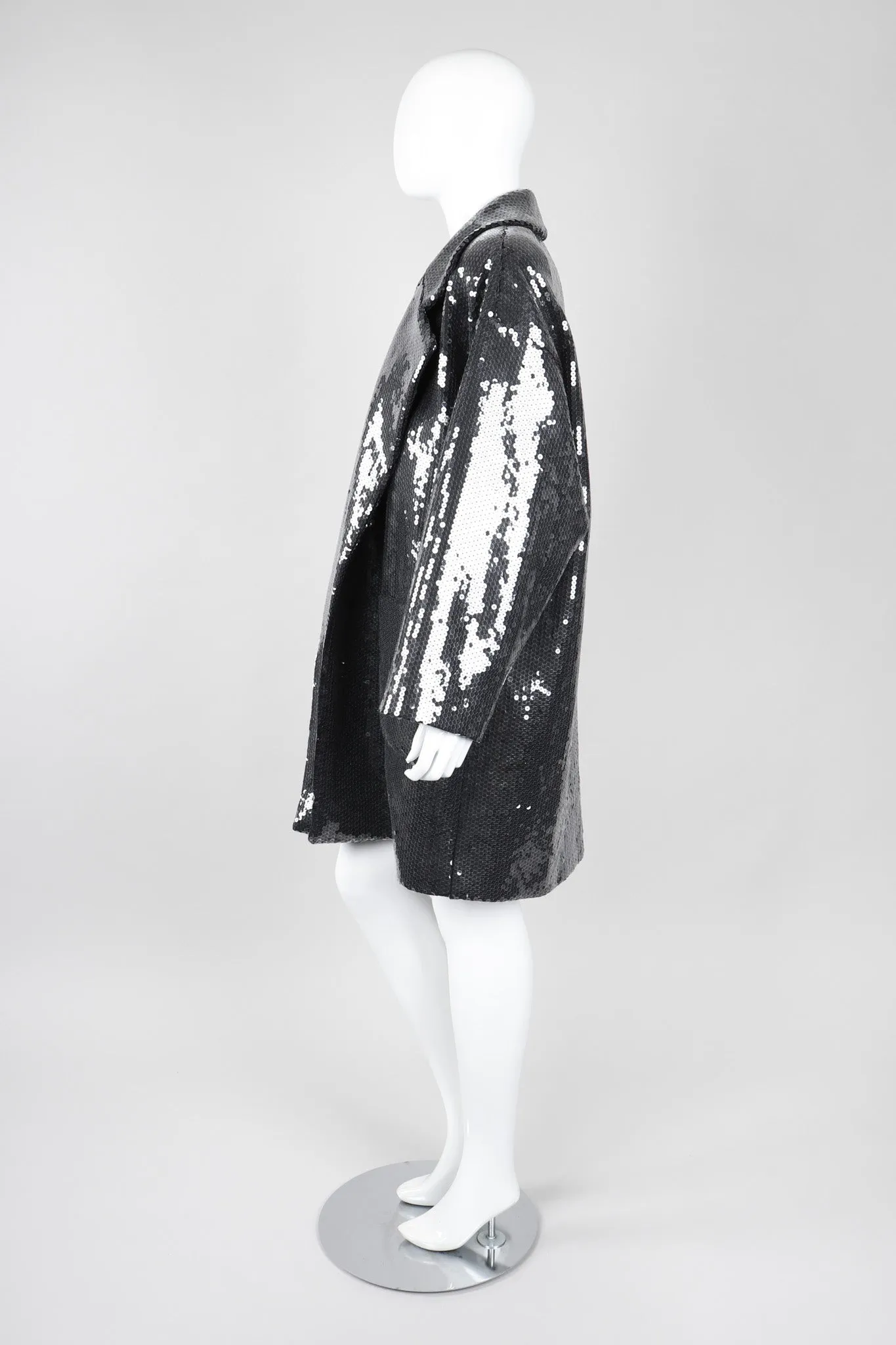 Oversized Sequin Coat