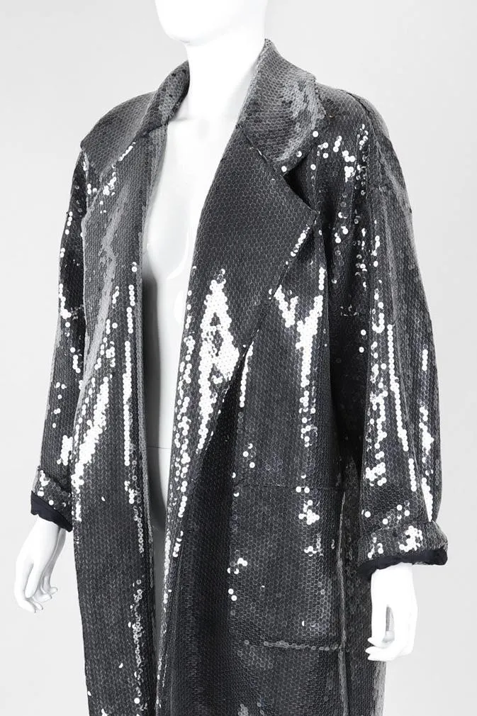 Oversized Sequin Coat
