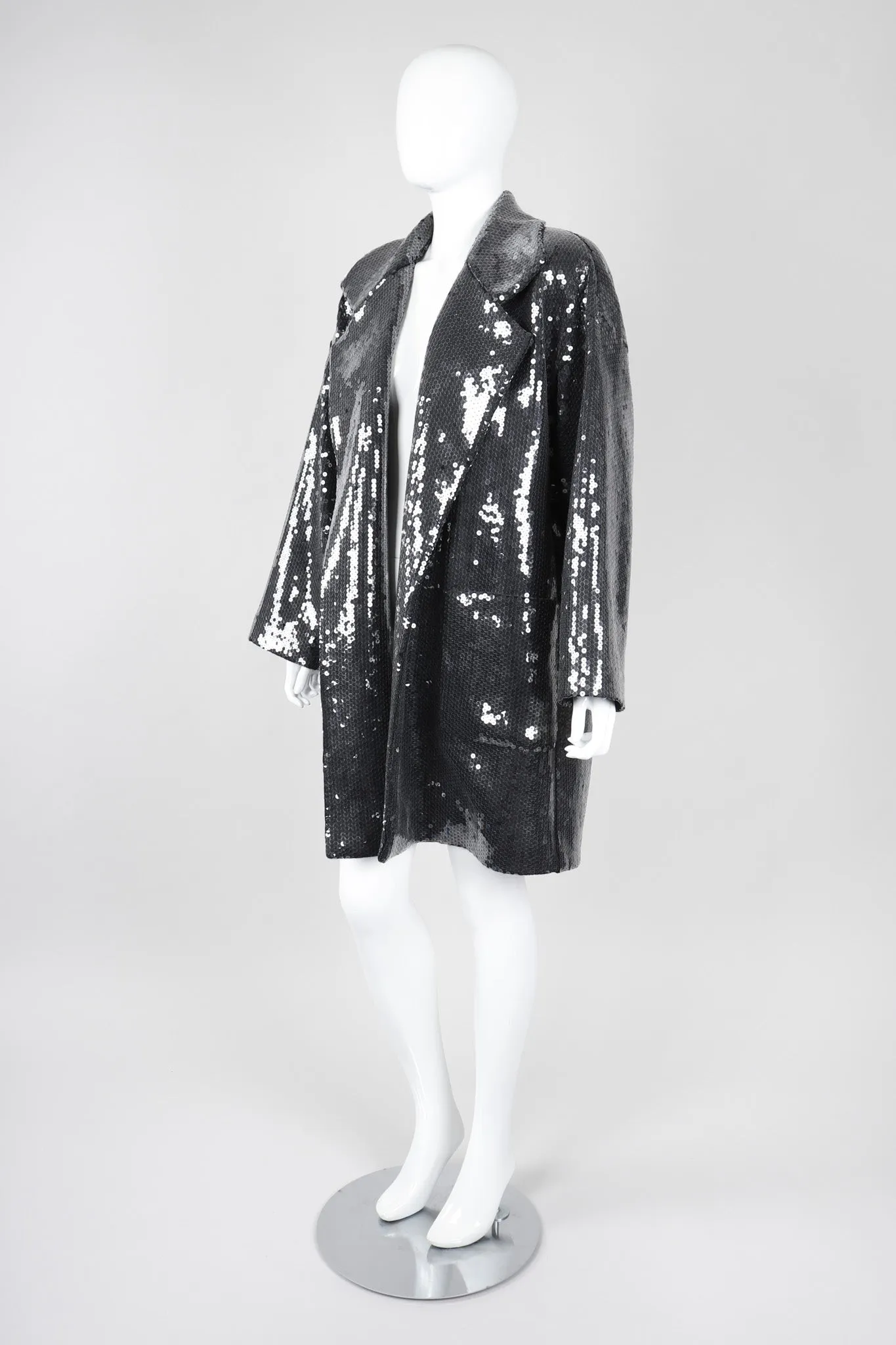 Oversized Sequin Coat