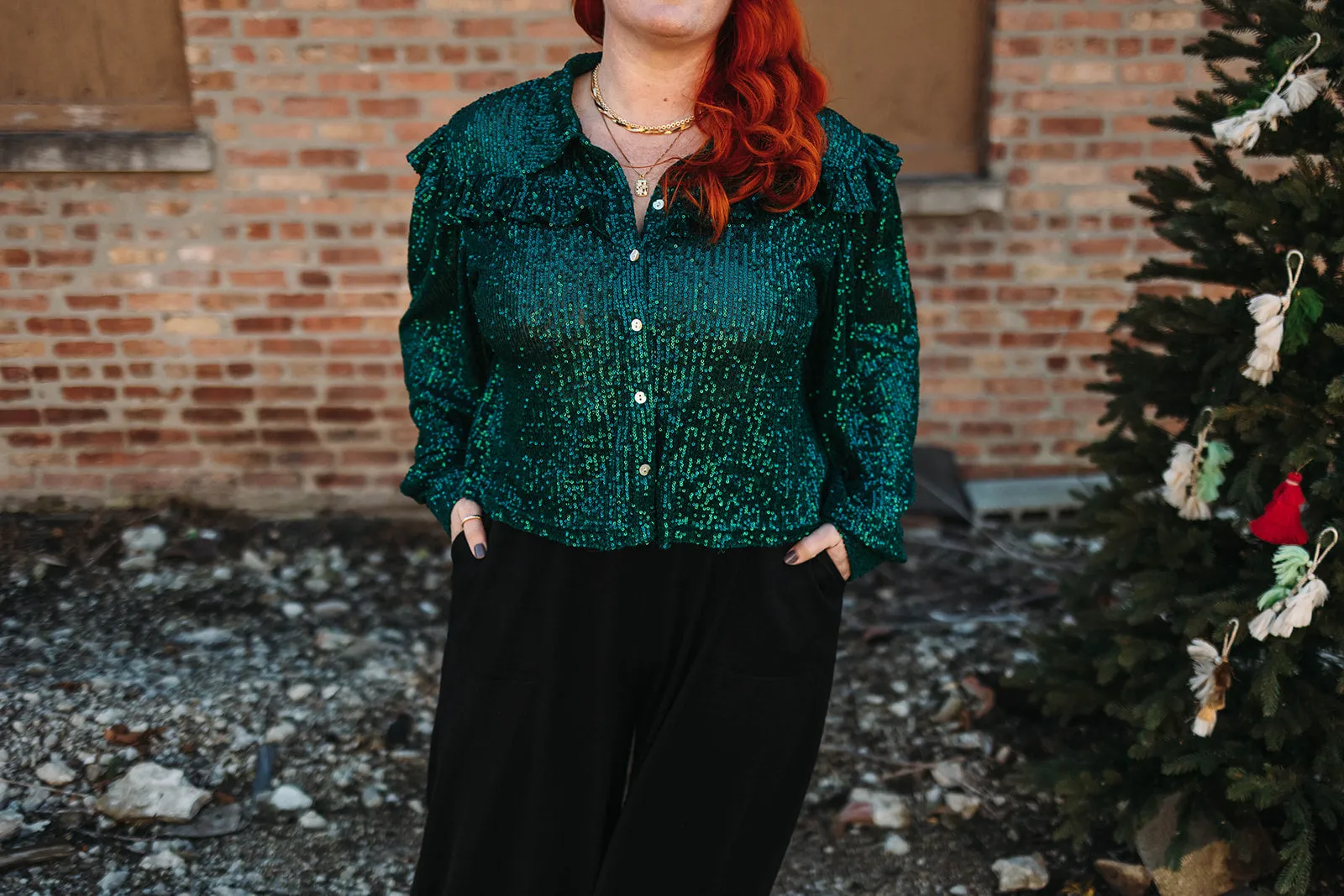 pierson button down in green