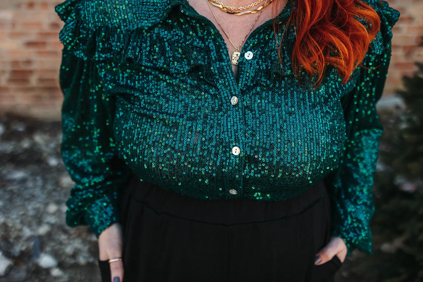 pierson button down in green