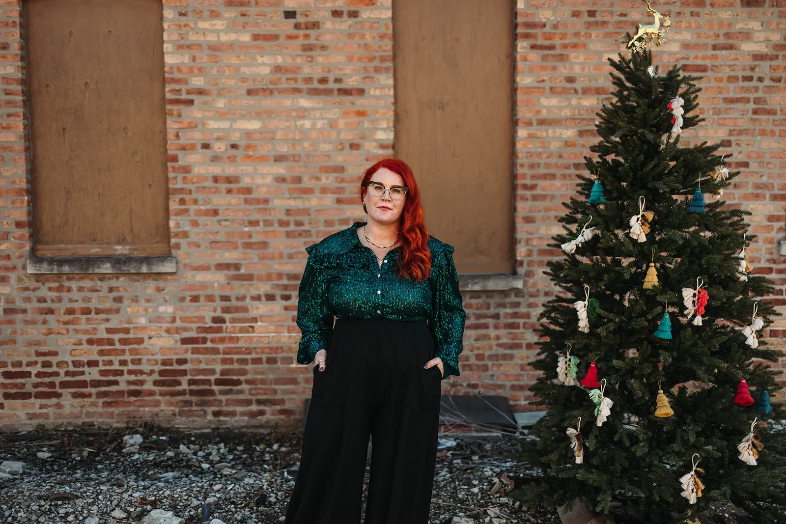 pierson button down in green