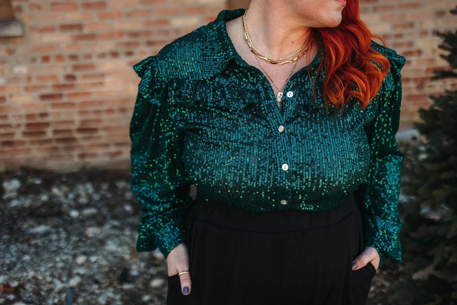 pierson button down in green