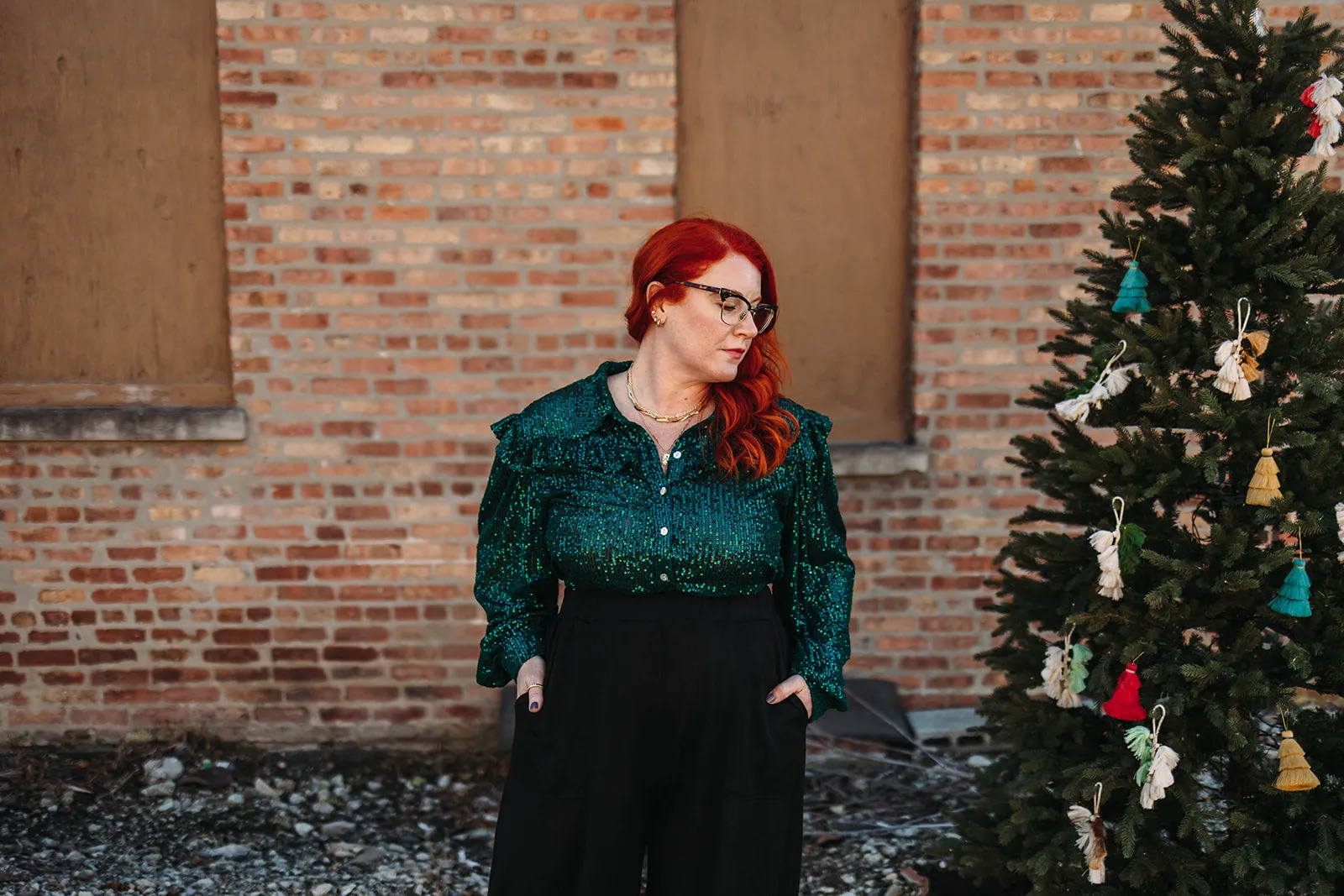 pierson button down in green