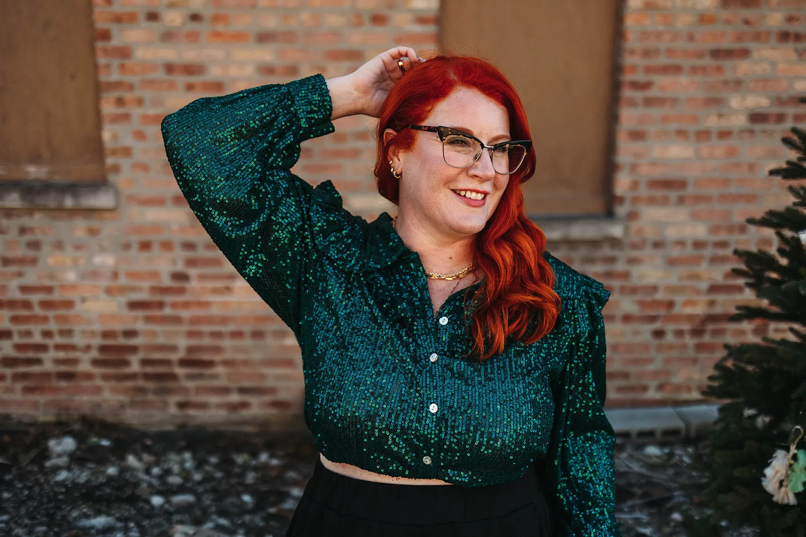 pierson button down in green