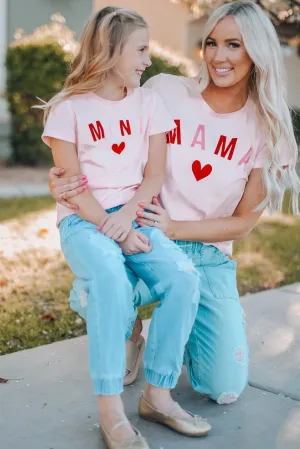 Pink MAMA Matching Tee