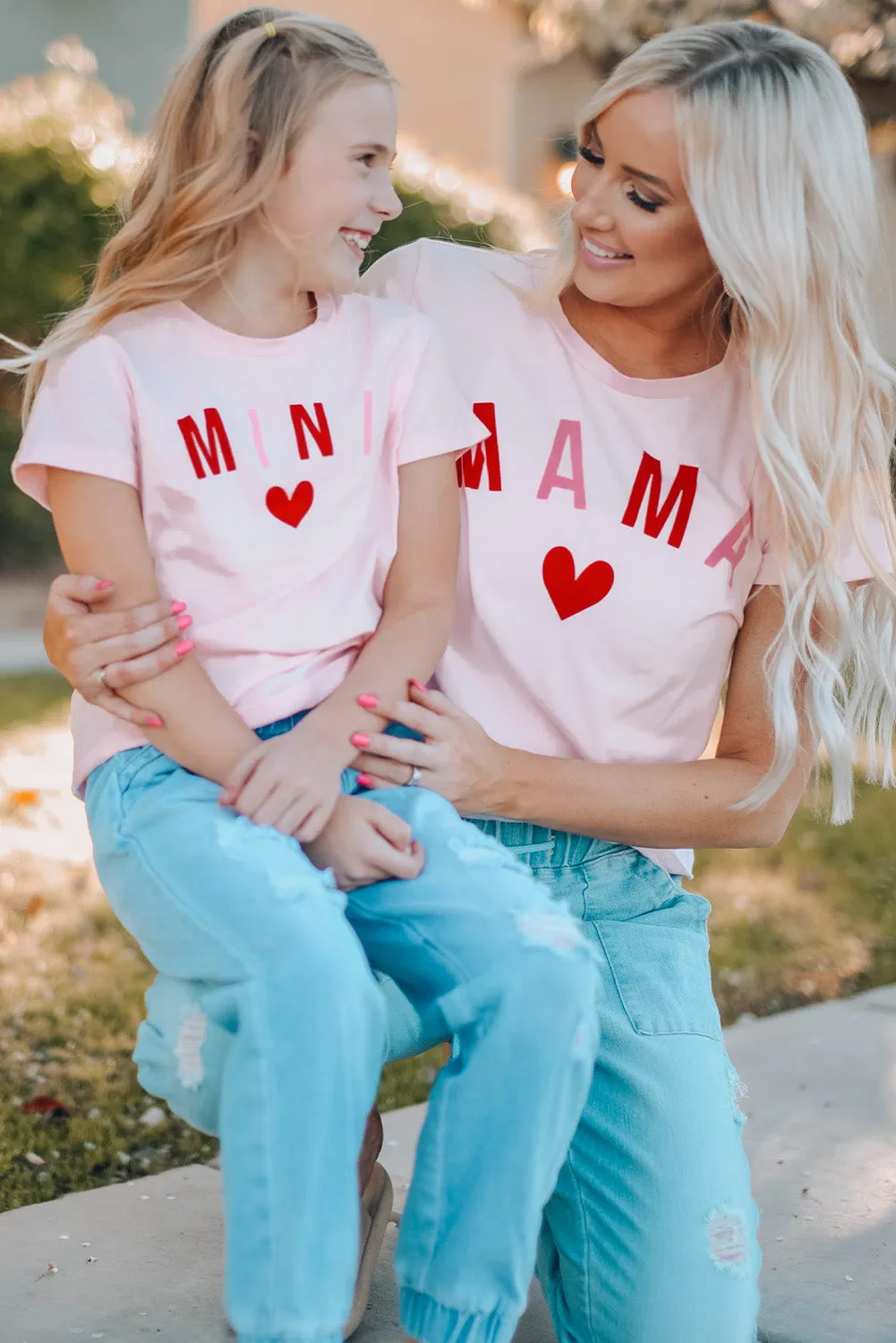 Pink MAMA Matching Tee
