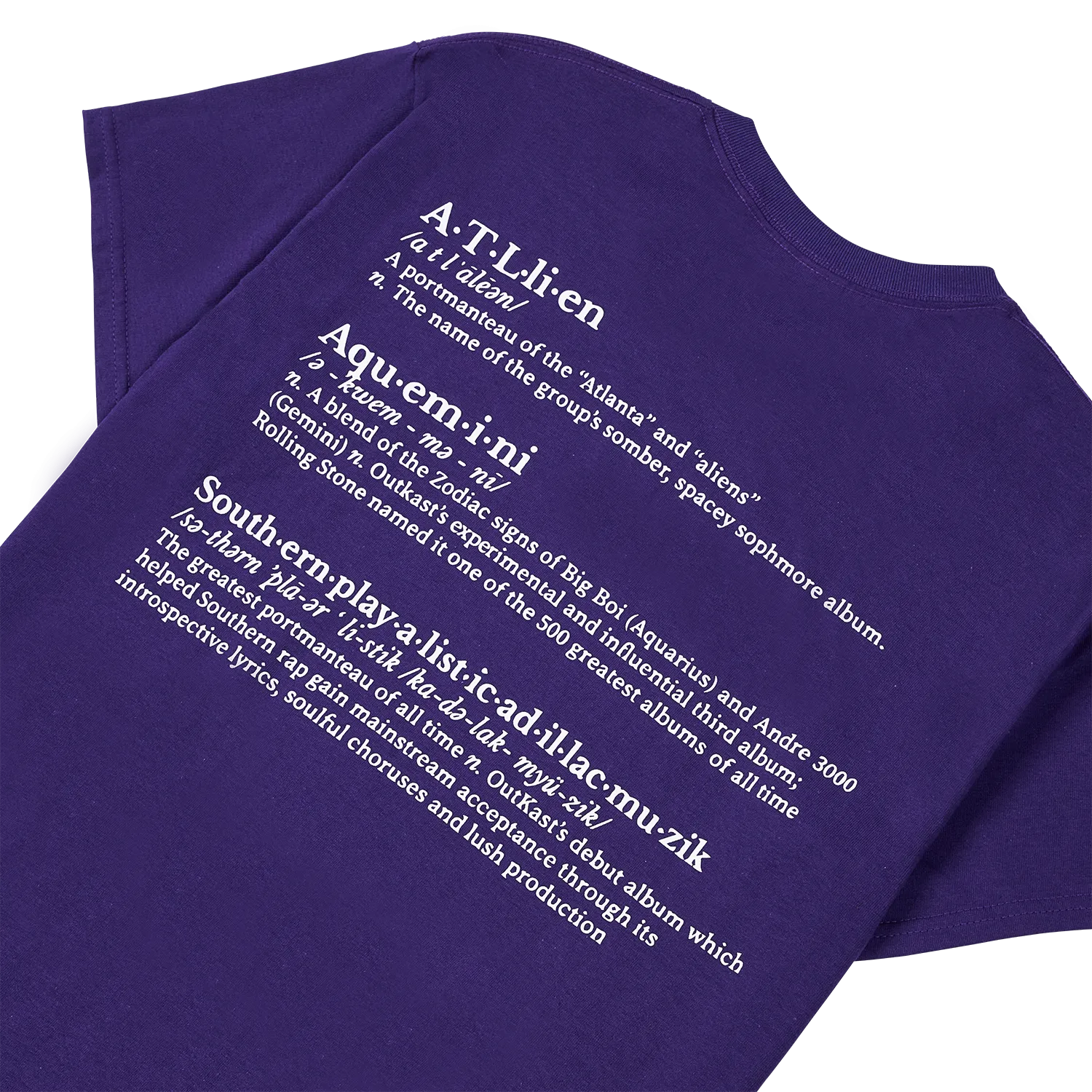Pleasures Vocabulary T-Shirt 'Purple'