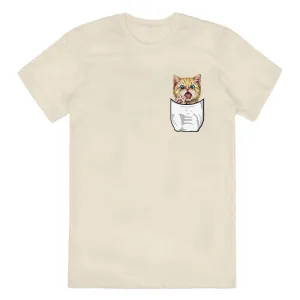 Pocket Cat  Cotton Tee