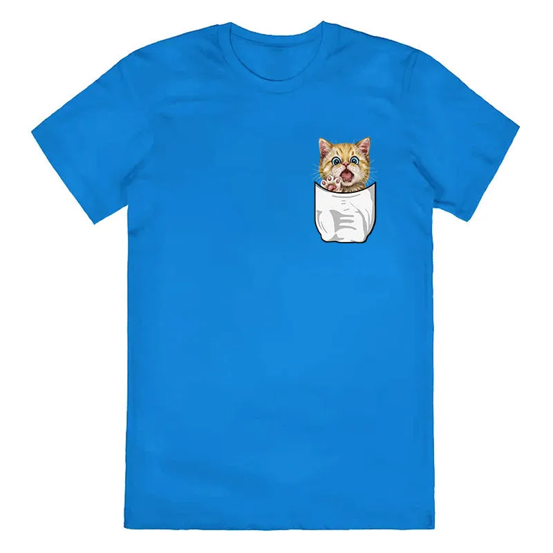 Pocket Cat  Cotton Tee