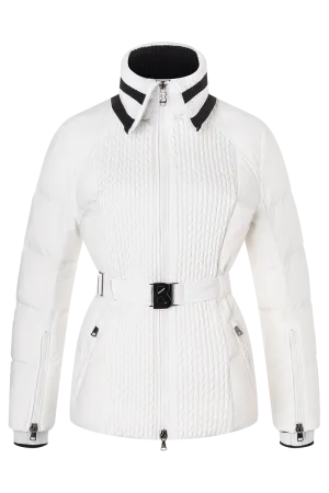 Polly-D Smocked Down Ski Jacket
