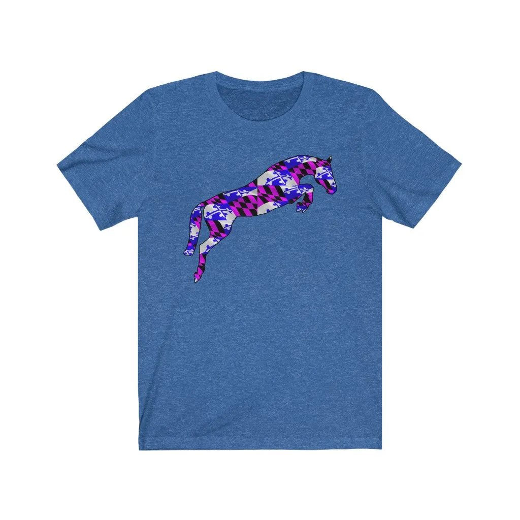 Purple Flag Jumper - Unisex Jersey Short Sleeve Tee