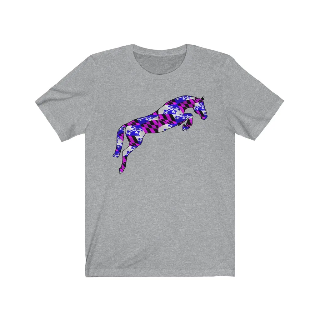 Purple Flag Jumper - Unisex Jersey Short Sleeve Tee