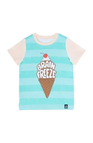 Rags Short Sleeve Kids Tee in Brain Freeze