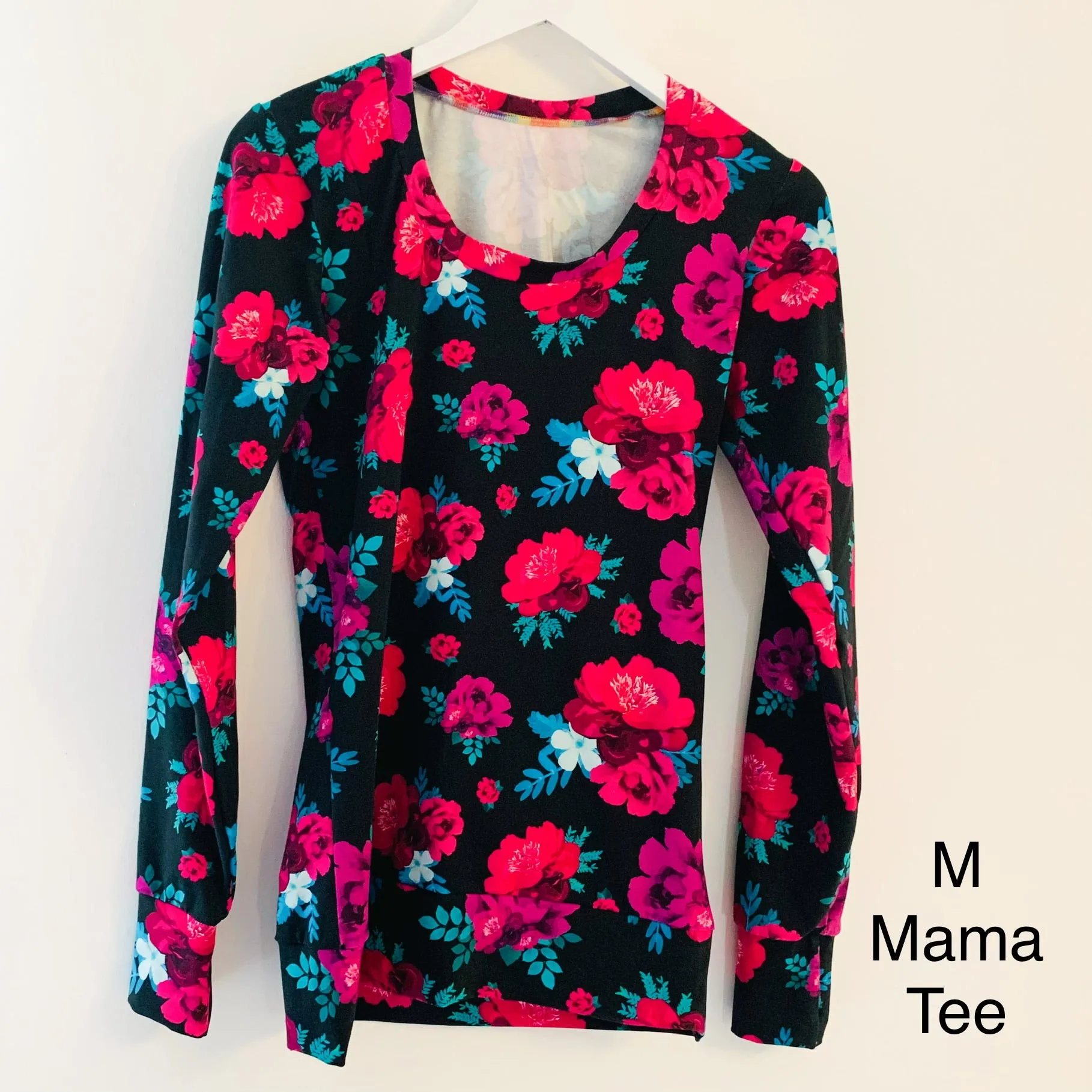 Ready To Ship M Adults Curve Fit Long Sleeve Fitted Tee