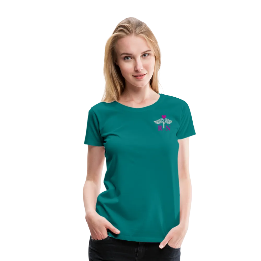 RN Nurse Flag Women’s Premium T- Shirt (CK1295) Updated