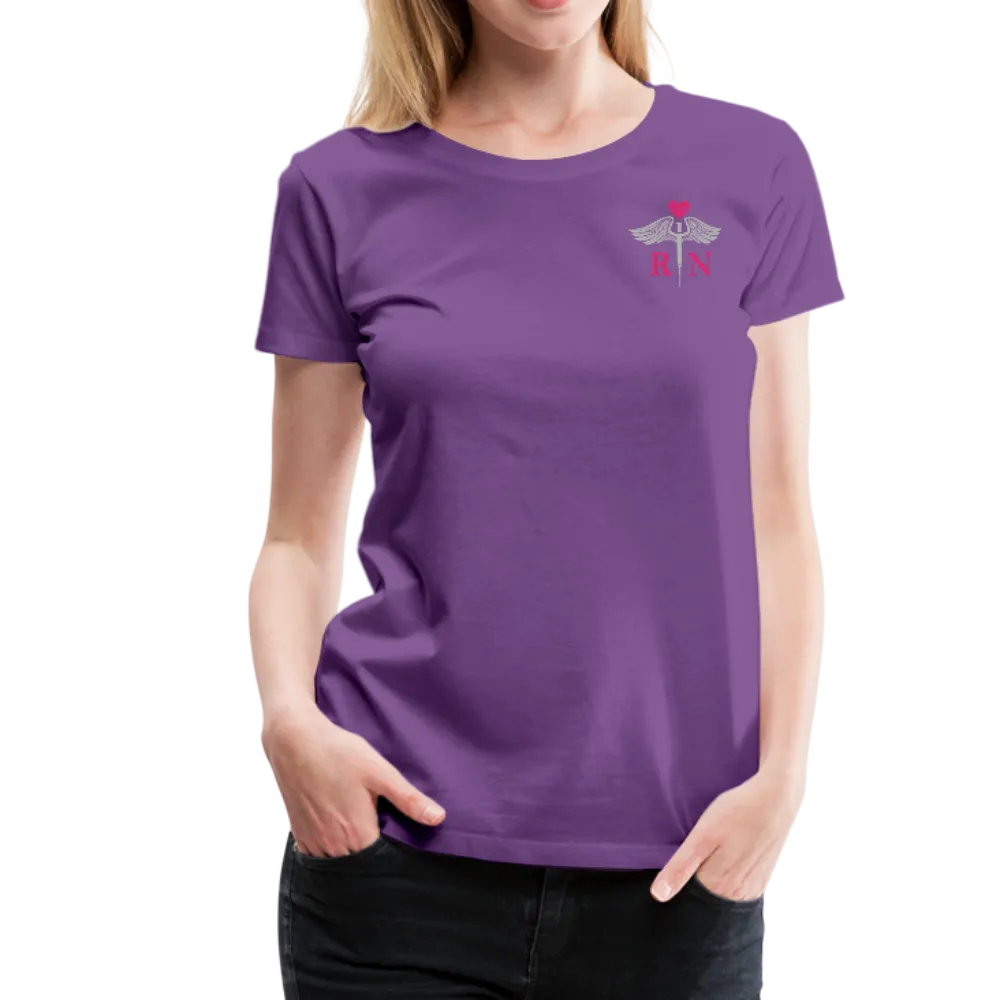 RN Nurse Flag Women’s Premium T- Shirt (CK1295) Updated