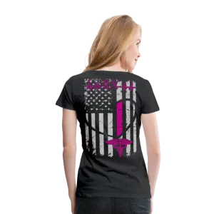 RN Nurse Flag Women’s Premium T- Shirt (CK1295) Updated