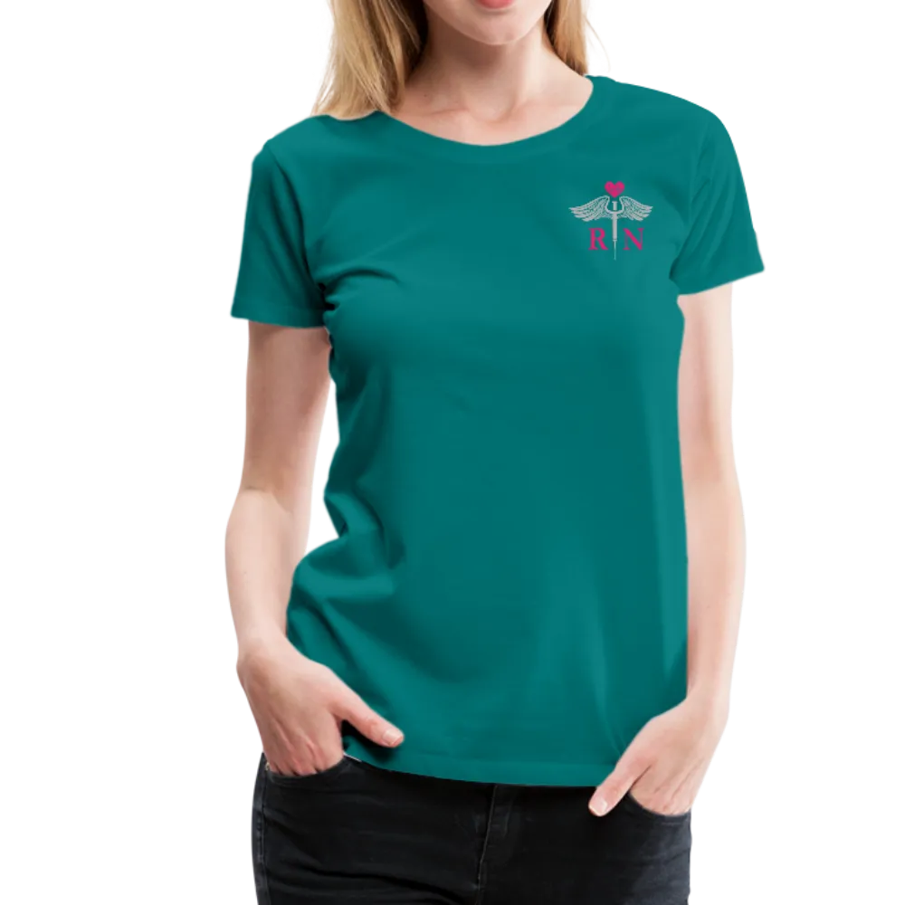 RN Nurse Flag Women’s Premium T- Shirt (CK1295) Updated