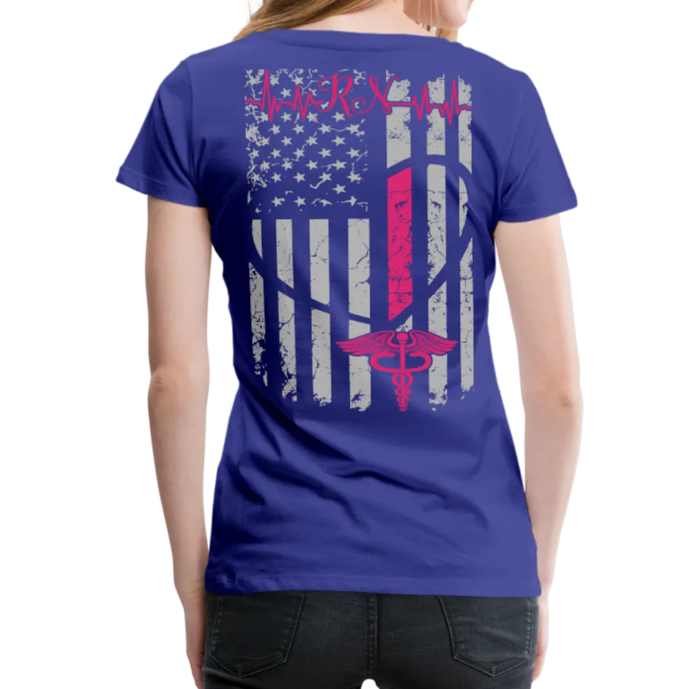 RN Nurse Flag Women’s Premium T- Shirt (CK1295) Updated