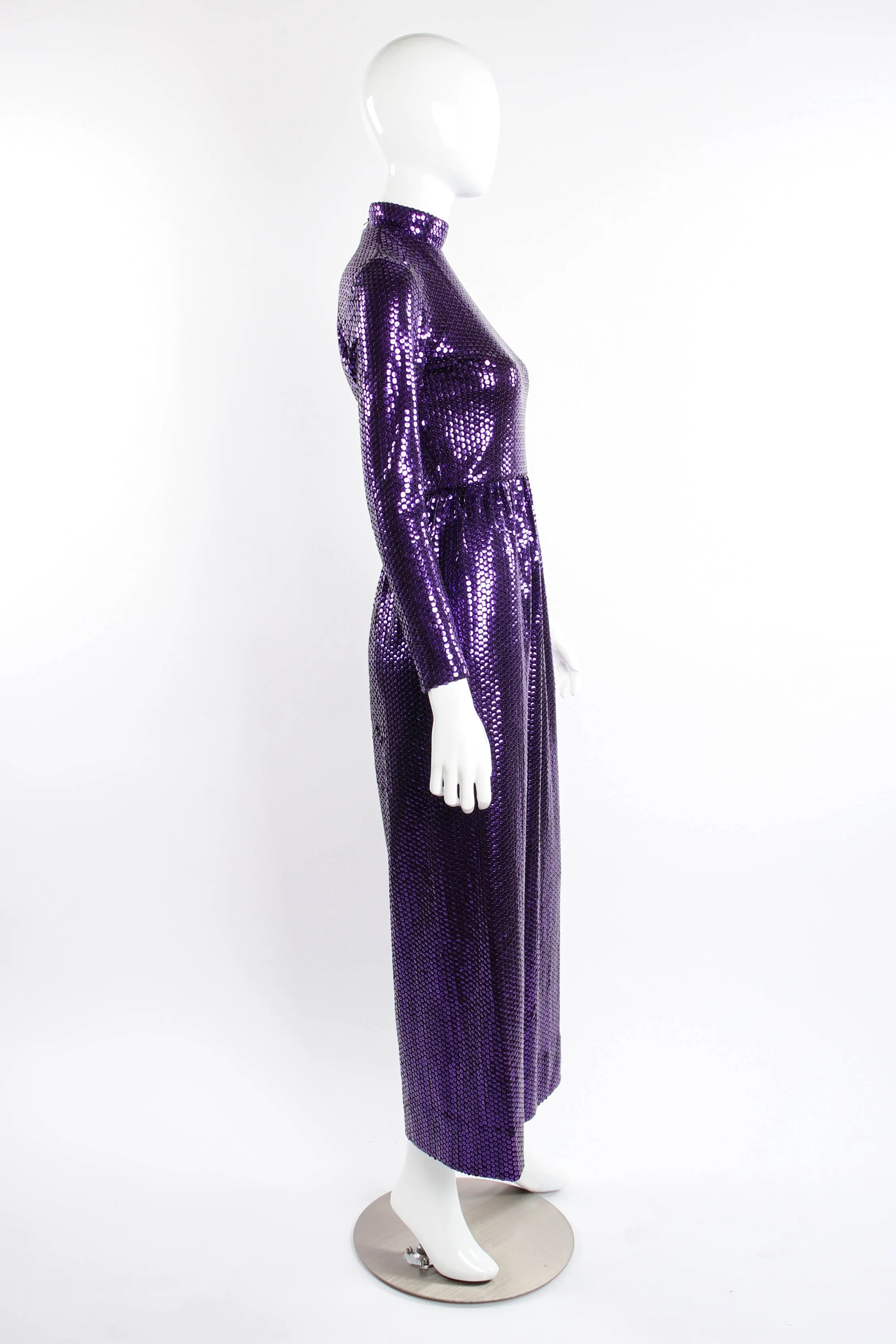 Royal Sequined Maxi Dress