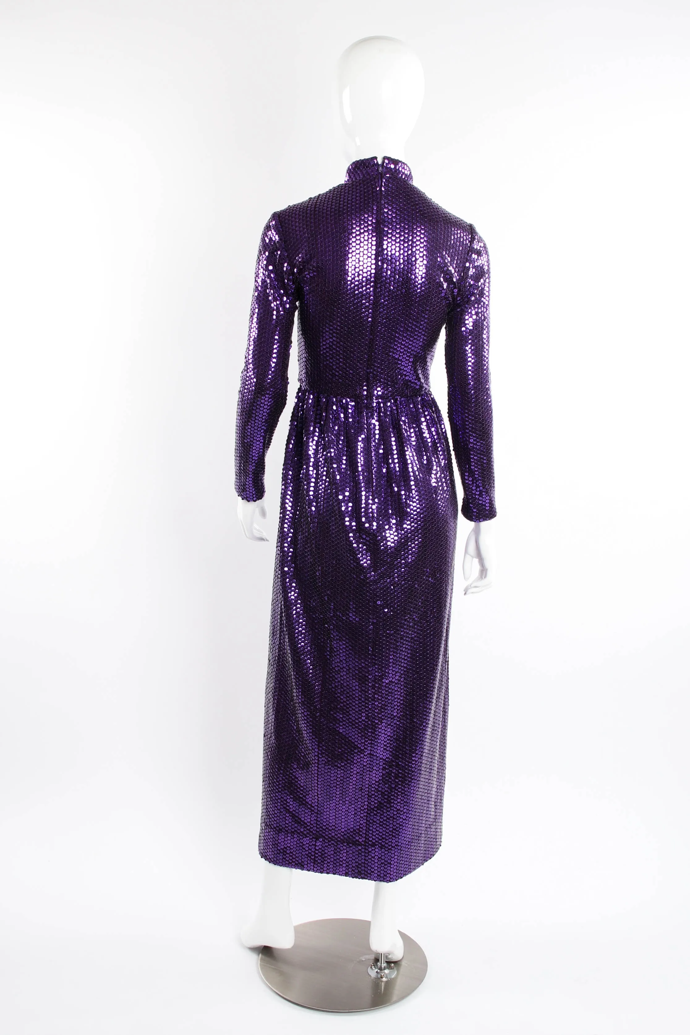 Royal Sequined Maxi Dress