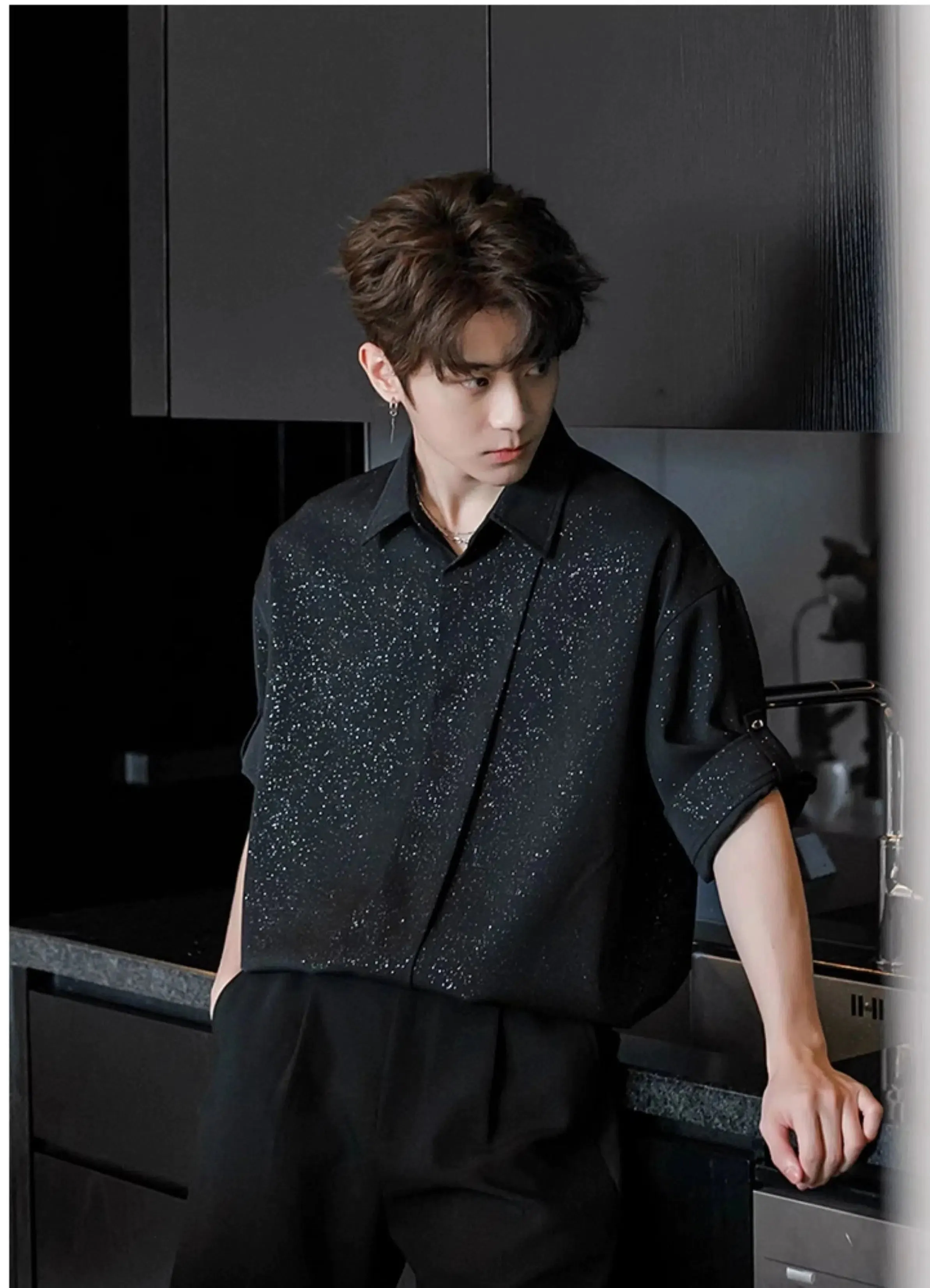 Sequined Business Shirt