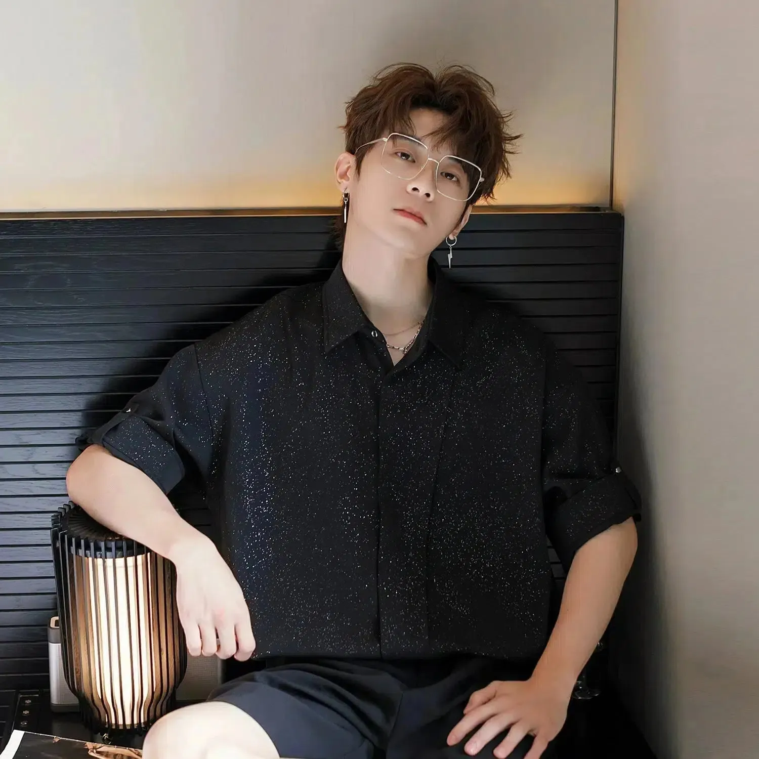 Sequined Business Shirt