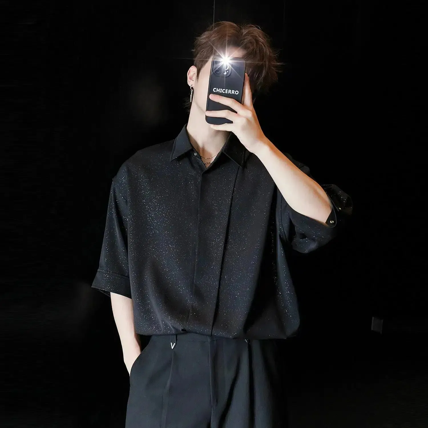 Sequined Business Shirt