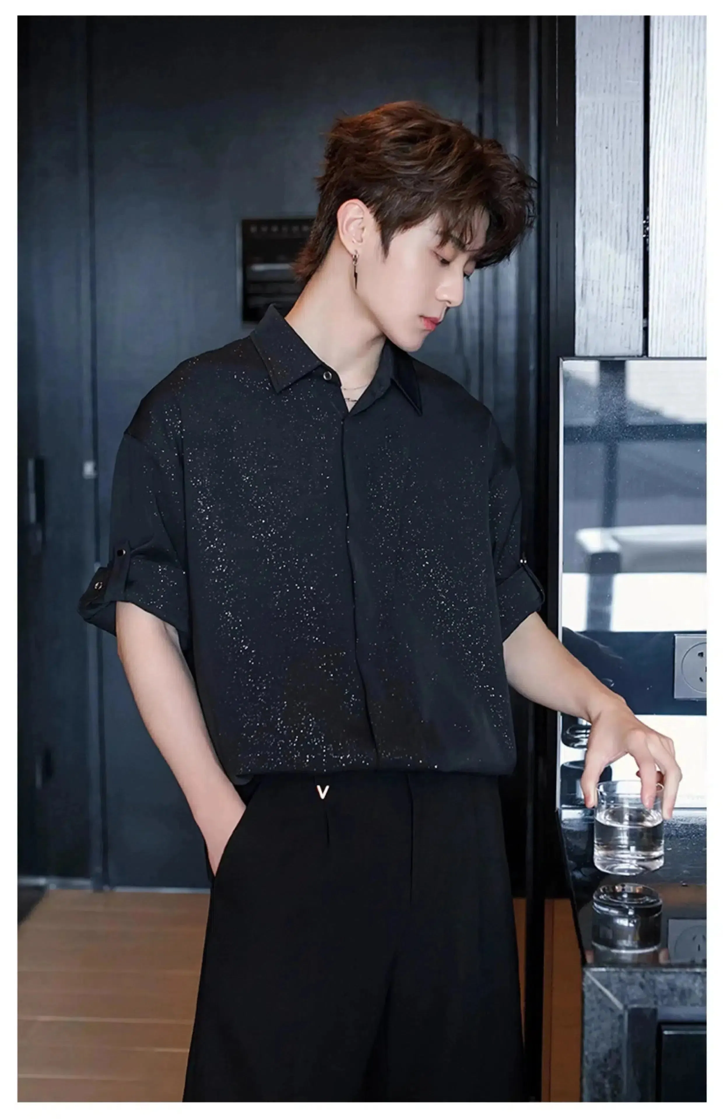 Sequined Business Shirt