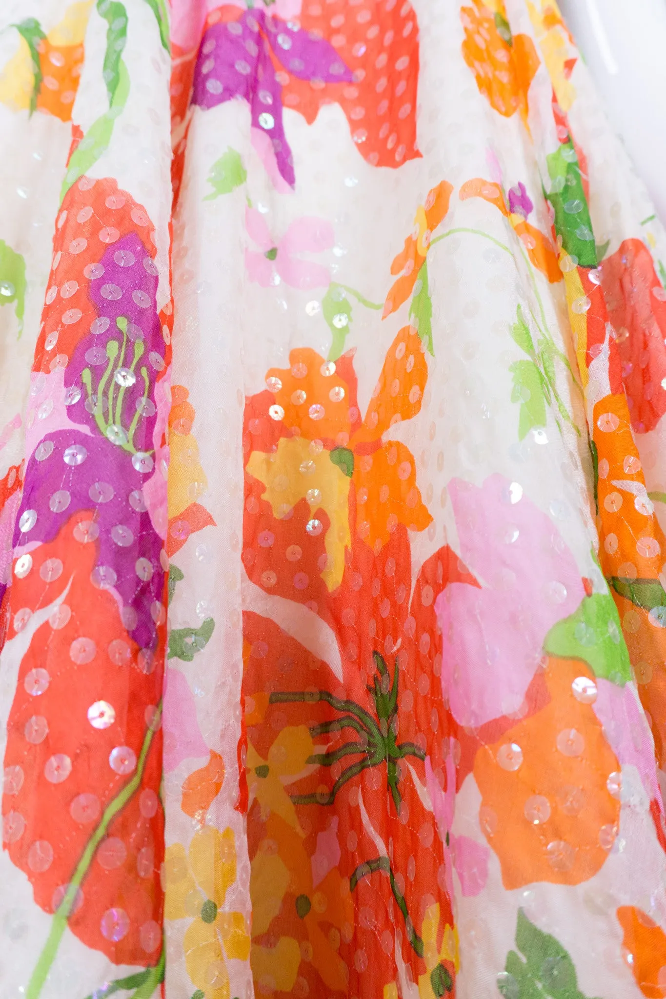 Sequined Floral Dance Dress
