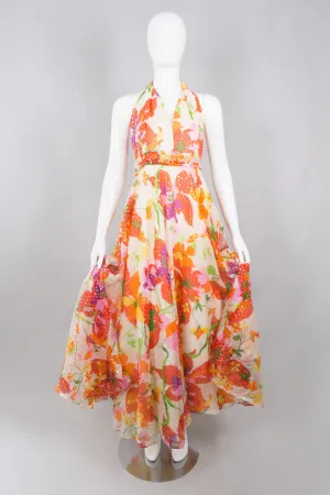 Sequined Floral Dance Dress