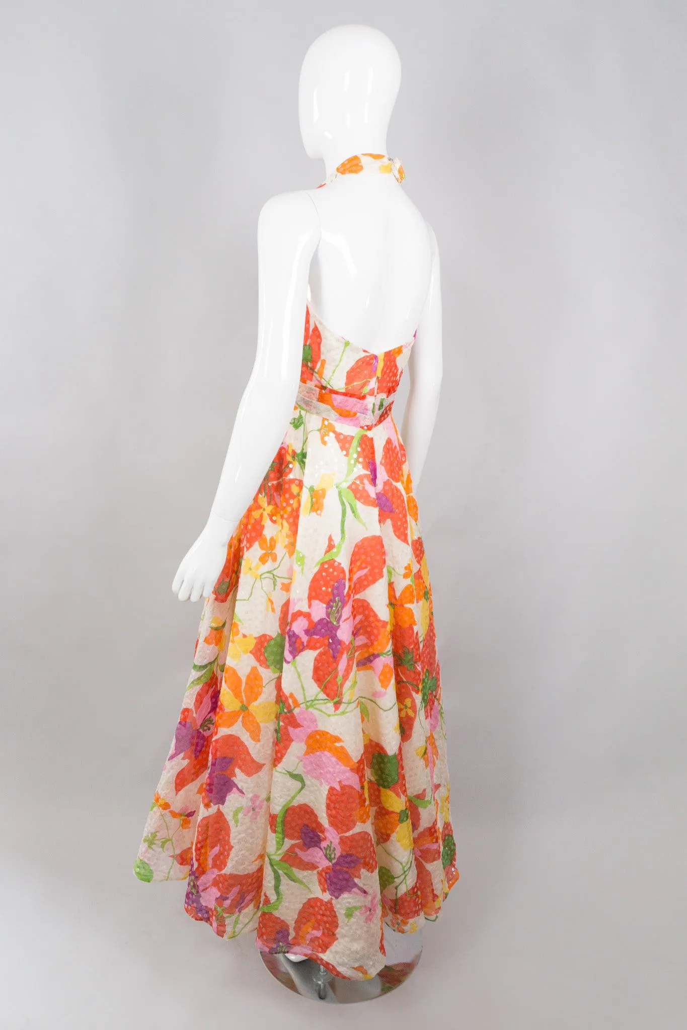 Sequined Floral Dance Dress