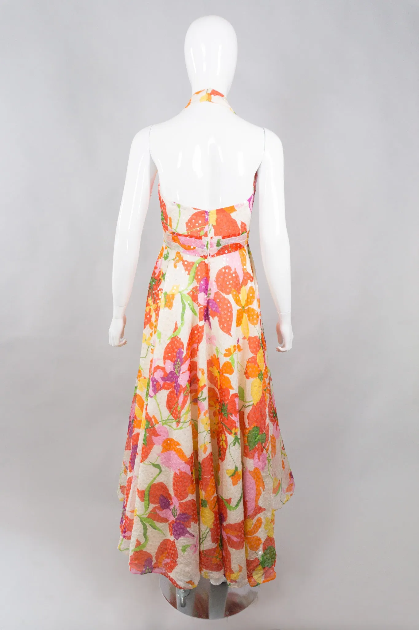 Sequined Floral Dance Dress