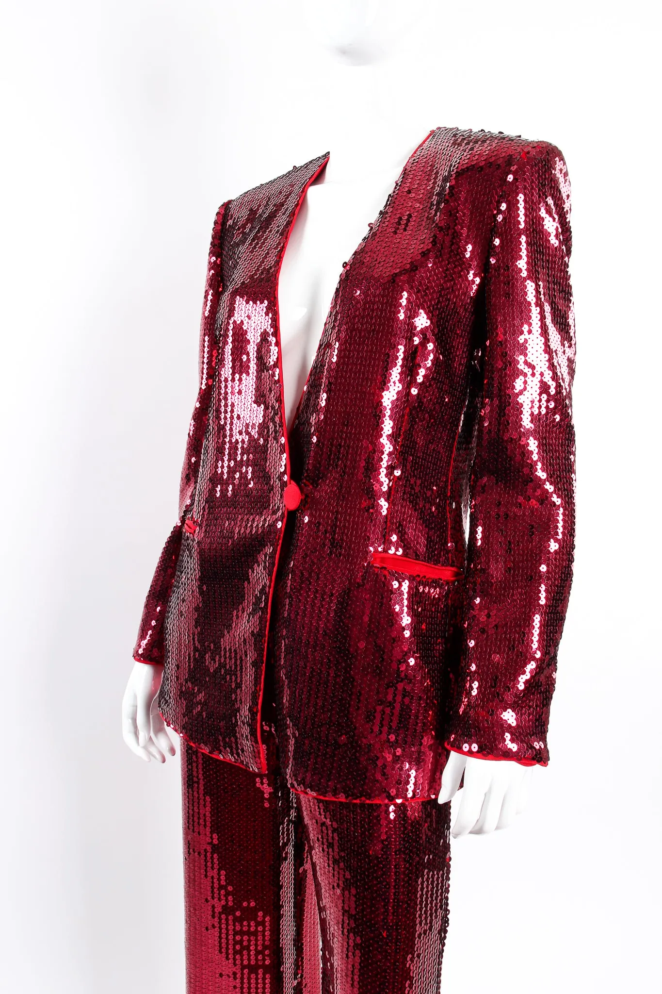 Sequined Jacket & Pant Suit