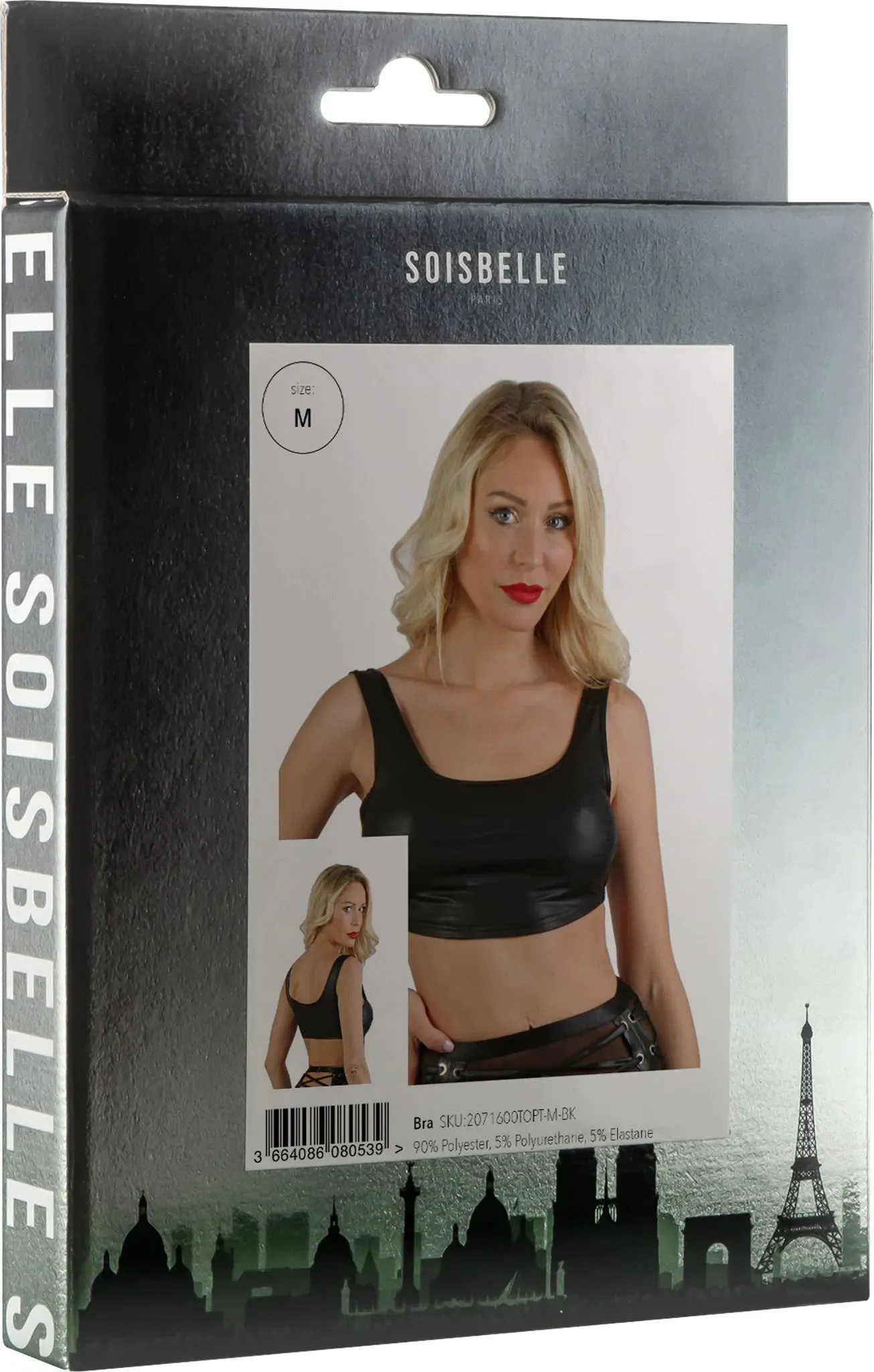 Soisbelle Paris - Wetlook BH Top - Zwart
