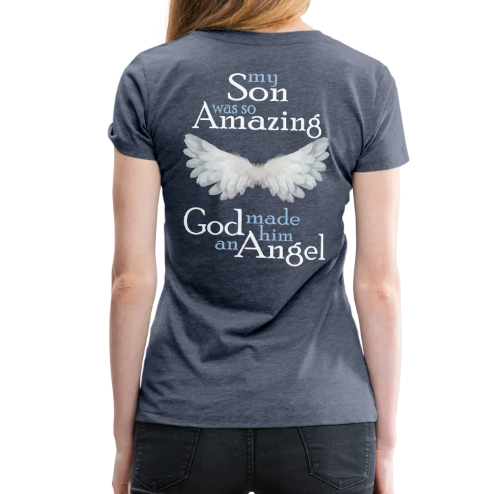 Son Amazing Angel Women’s Premium T-Shirt (CK1480W)