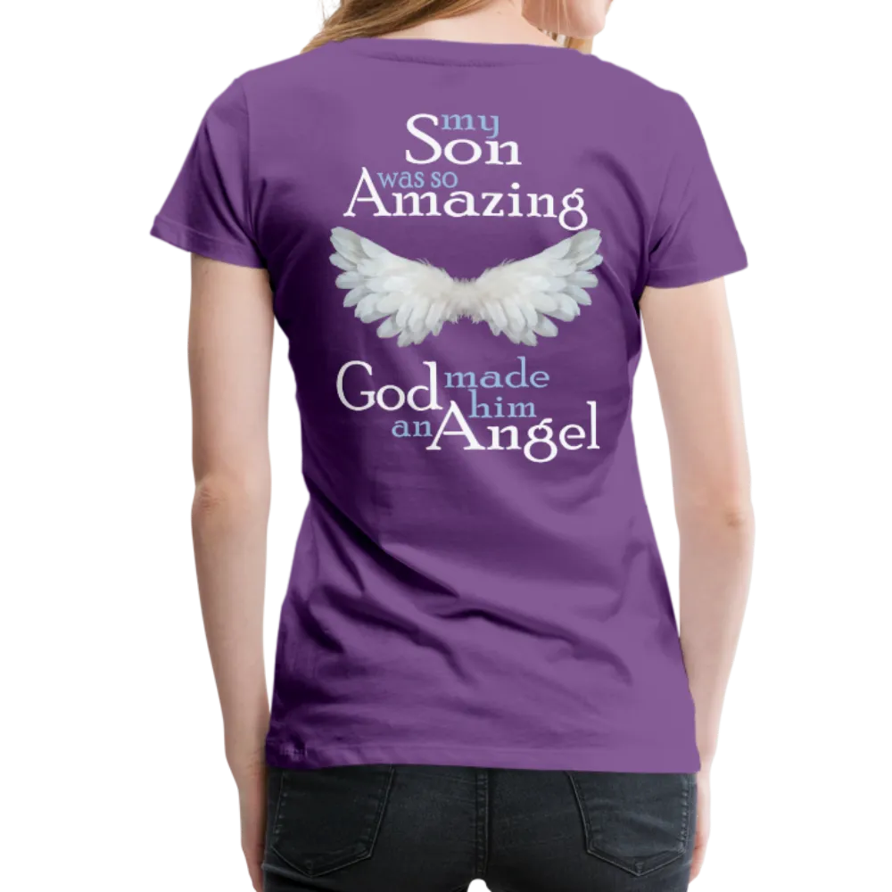 Son Amazing Angel Women’s Premium T-Shirt (CK1480W)