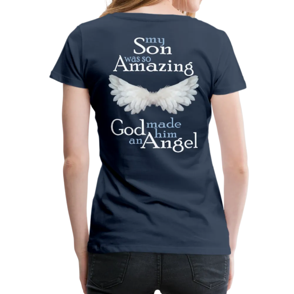 Son Amazing Angel Women’s Premium T-Shirt (CK1480W)
